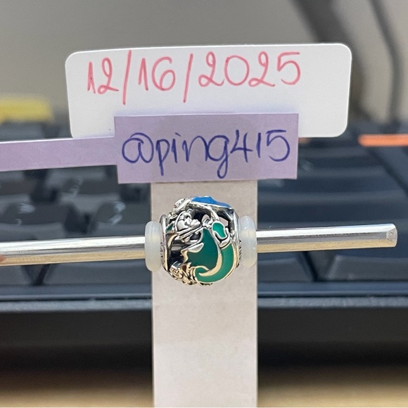 Pandora HTF Disney Aurora's Fairy Godmothers Charm - Picture 2 of 14